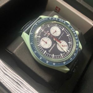 Omega X Swatch Speedmaster Bioceramic Moonswatch Mission To Earth